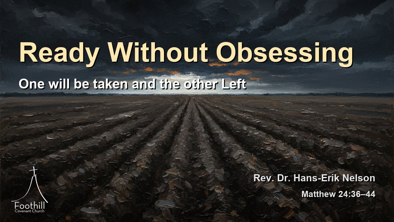 Thumbnail for One will be taken and the other Left